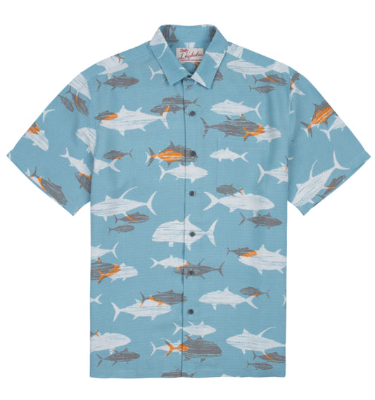 Ahi Ahi Ulua Hawaiian Shirt by Kahala