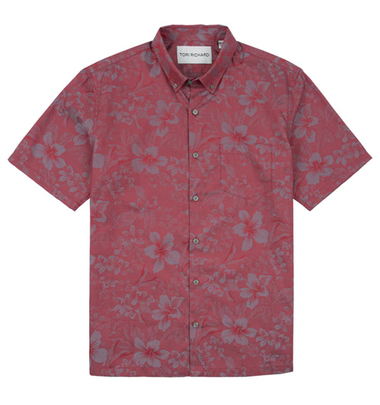 Blooming Jacquard Cotton Shirt by Tori Richard