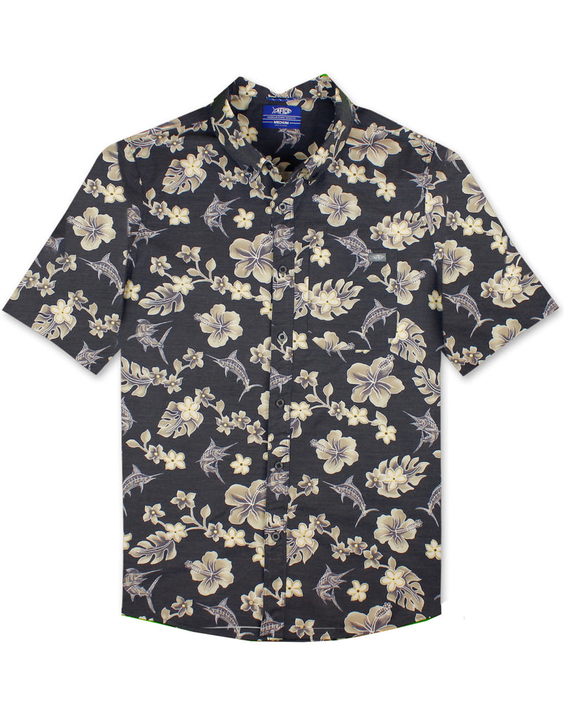 Boatbar Short Sleeve Shirt by Aftco - Black