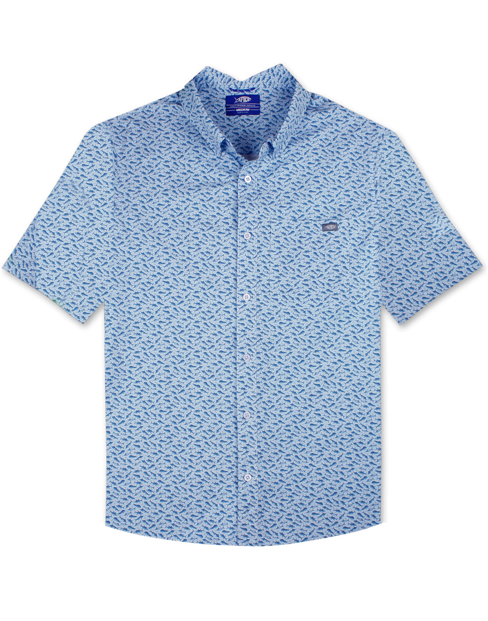 Boatbar Short Sleeve Shirt by Aftco - Dusk