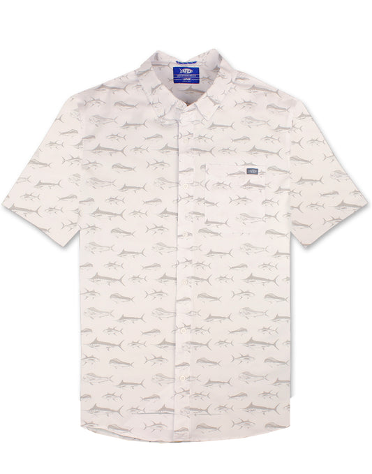 Boatbar Short Sleeve Shirt by Aftco - New White