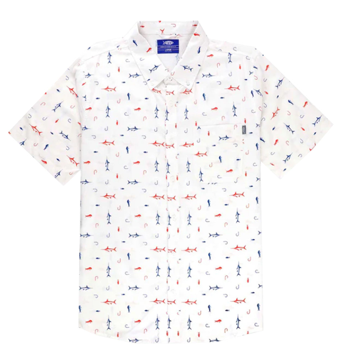 Boatbar Short Sleeve Shirt by Aftco - White