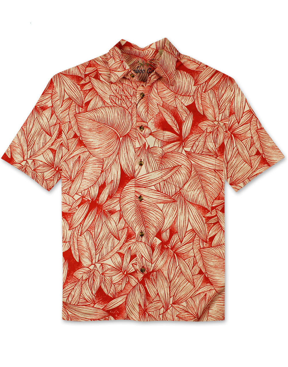 Grenada Leaves Cotton Sateen Shirt by Bamboo Cay