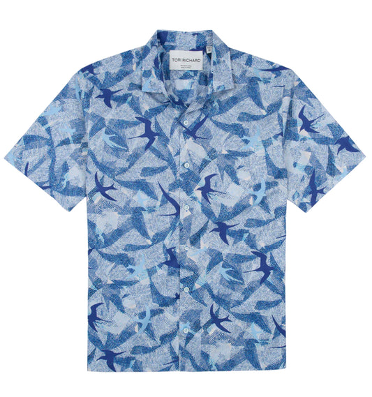 Cruising Terns Cotton Lawn Shirt by Tori Richard