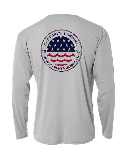 Captain's Landing America Long Sleeve Sun Protection Shirt