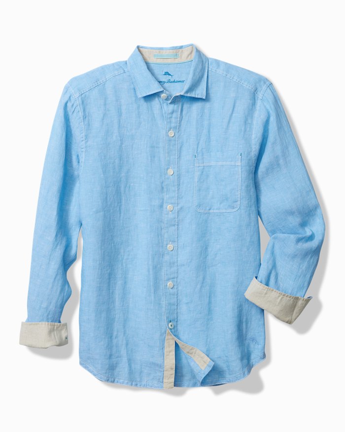 Paradise Breezer Linen Long Sleeve Shirt by Tommy Bahama