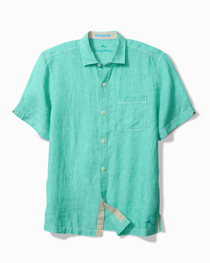 Paradise Breezer Linen Short Sleeve Shirt by Tommy Bahama