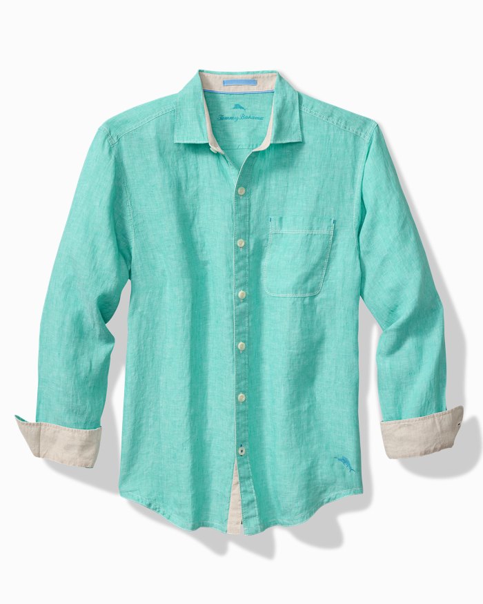 Paradise Breezer Linen Long Sleeve Shirt by Tommy Bahama