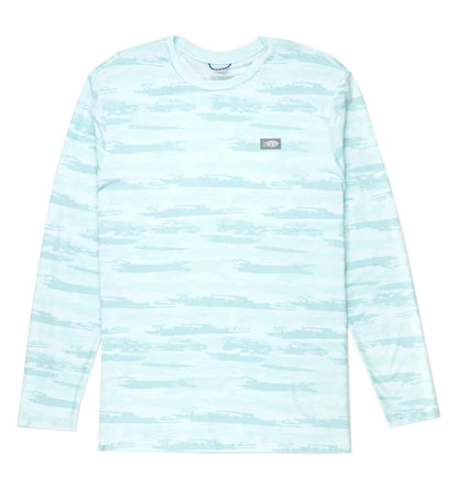 Ocean Bound Printed Long Sleeve Sun Protection Shirt by Aftco