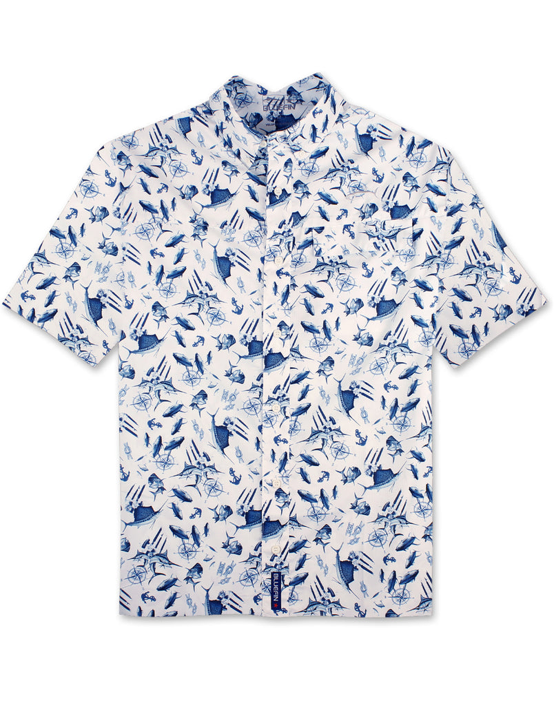 Sea Shoal Performance Print Shirt by Bluefin