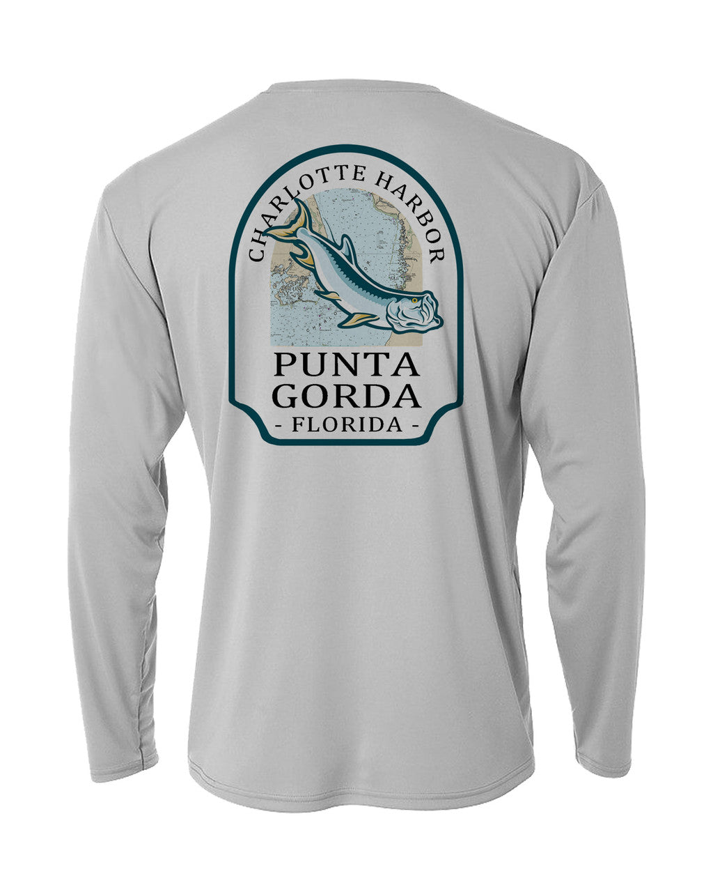 Punta Gorda Tarpon Crest Long Sleeve Sun Protection Shirt