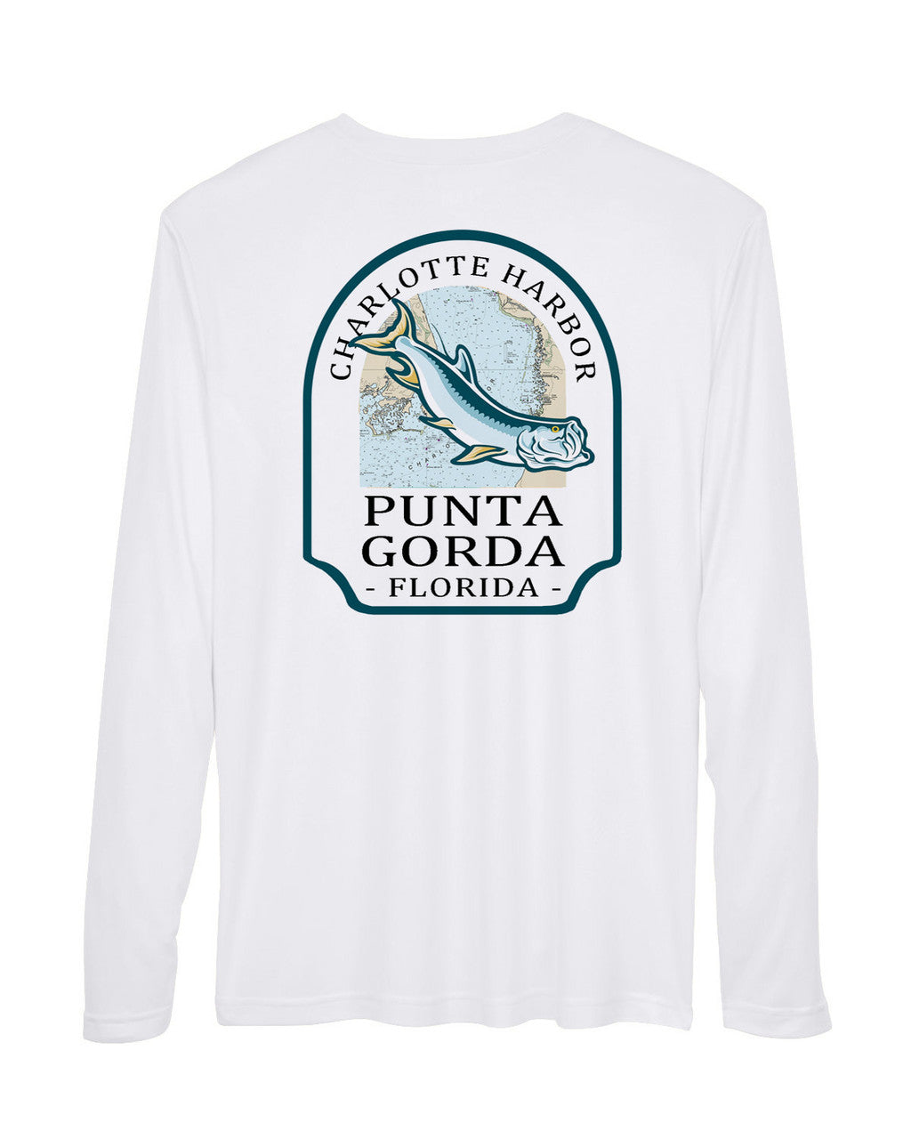 Punta Gorda Tarpon Crest Long Sleeve Sun Protection Shirt