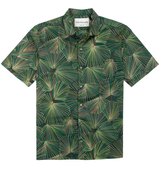 Palm Reduction Cotton Lawn Shirt by Tori Richard