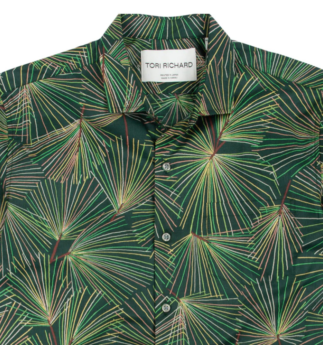 Palm Reduction Cotton Lawn Shirt by Tori Richard