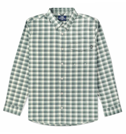 Portside Long Sleeve Button Down Fishing Shirt by Aftco