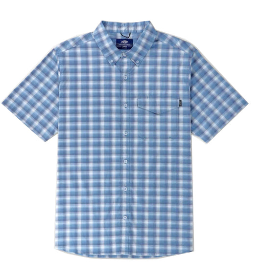 Portside Short Sleeve Button Down Fishing Shirt by Aftco