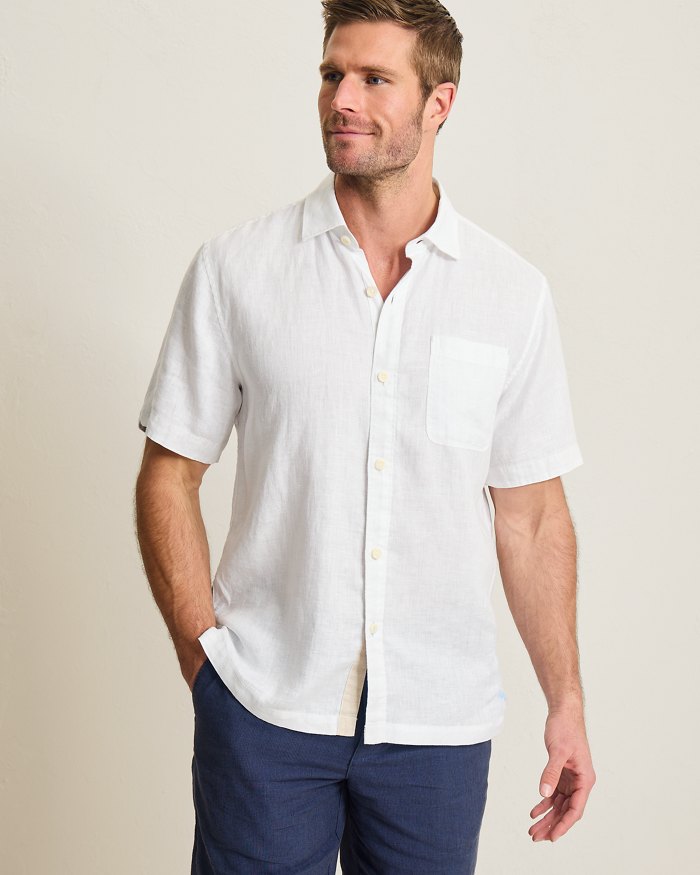 Paradise Breezer Linen Short Sleeve Shirt by Tommy Bahama