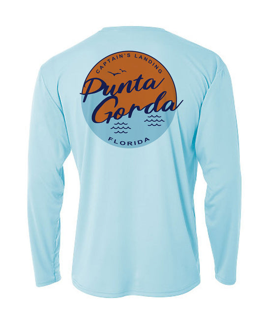 Punta Gorda Salty Sunset Long Sleeve Sun Protection Shirt