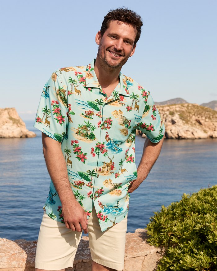 Santa Shores - Christmas Aloha Shirt by Tommy Bahama