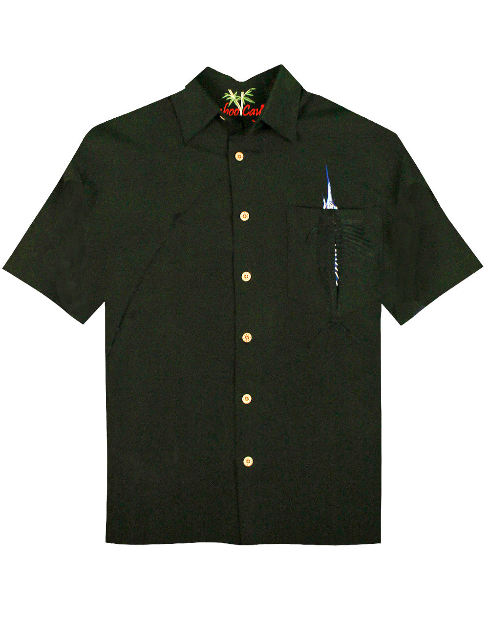 Shake the Hook Embroidered Camp Shirt by Bamboo Cay