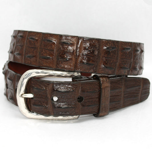 Hornback Crocodile Belt by Torino Leather