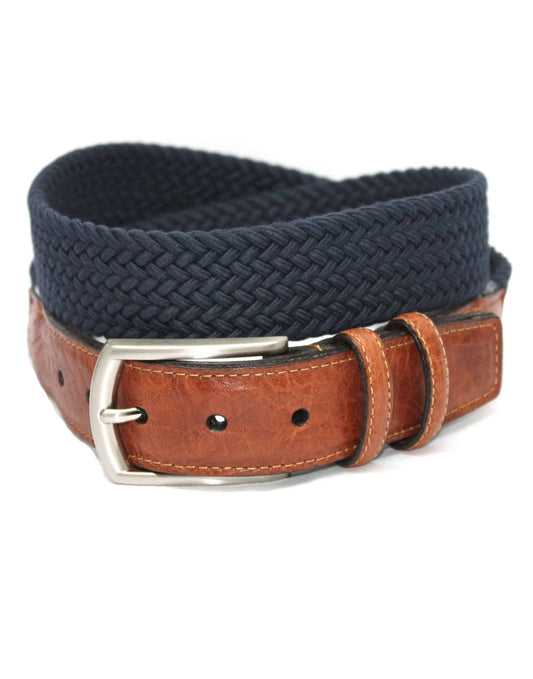 Italian Woven Cotton Stretch Belt by Torino Leather