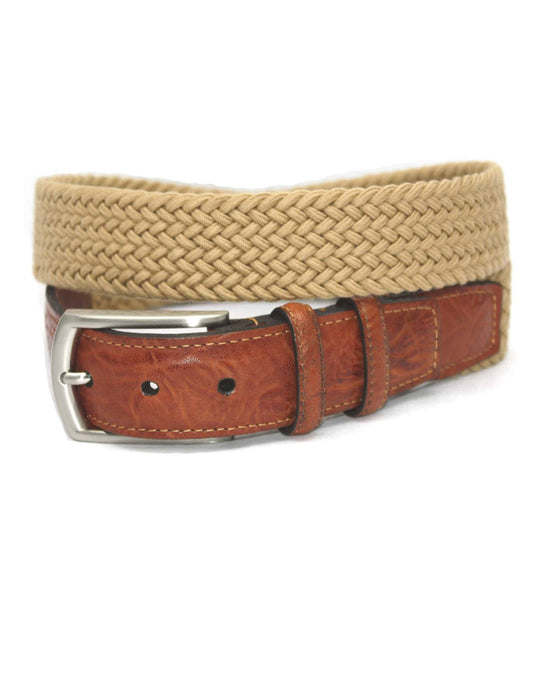 Italian Woven Cotton Stretch Belt by Torino Leather