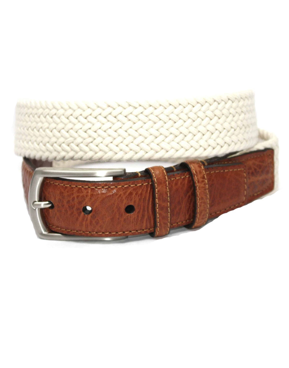 Italian Woven Cotton Stretch Belt by Torino Leather