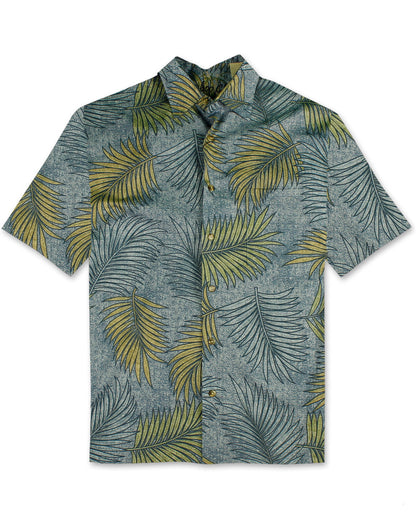 All Over Leaves Cotton Sateen Shirt by Bamboo Cay