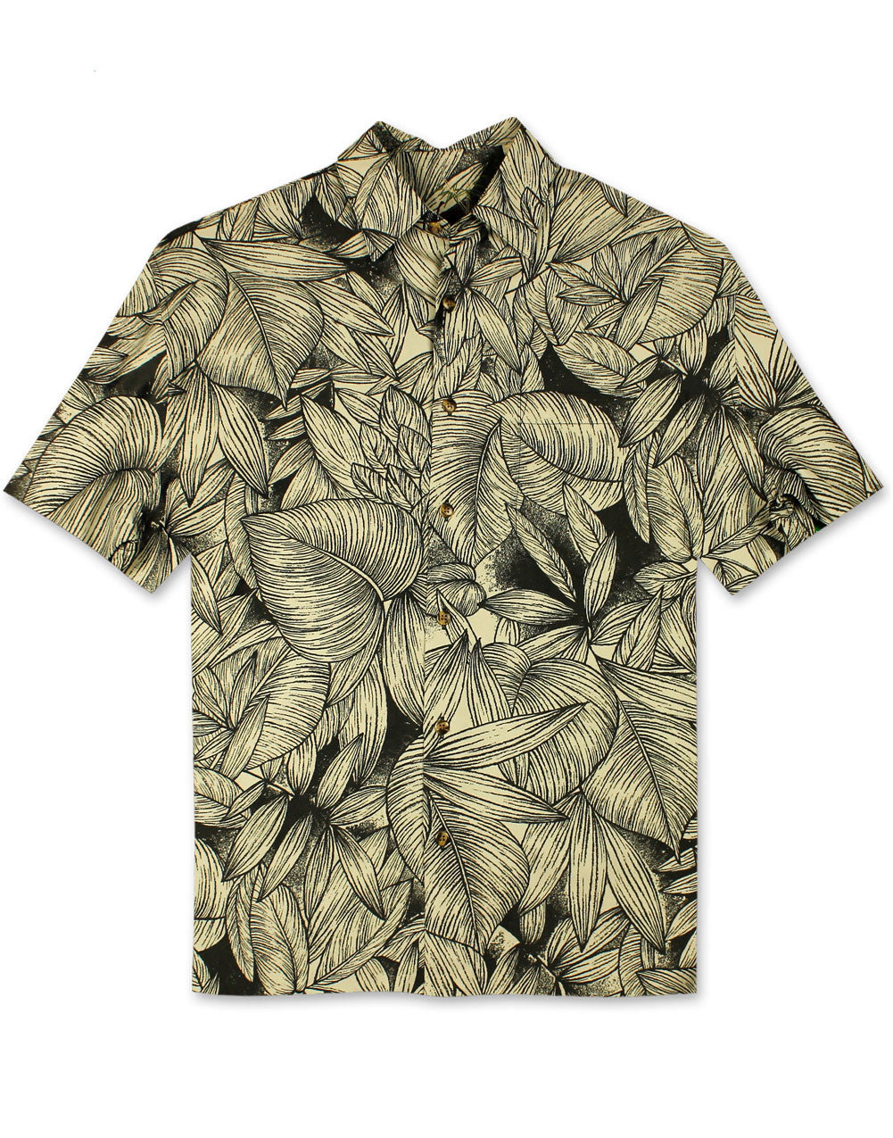 Grenada Leaves Cotton Sateen Shirt by Bamboo Cay