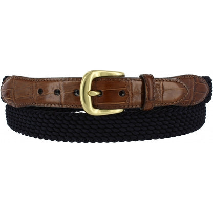 Navy Stretch Belt by Brighton