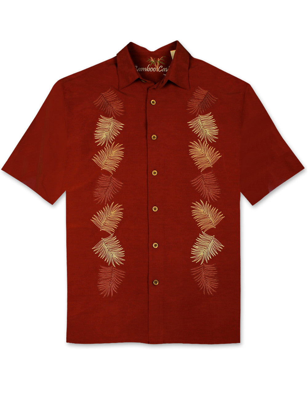 Vertical Salamanca Embroidered Polynosic Camp Shirt by Bamboo Cay
